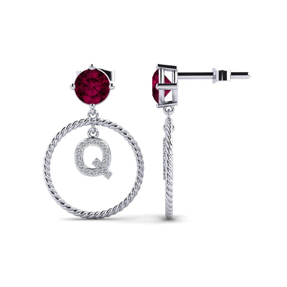 Rhodolite Garnet Women's Earring Noss Q