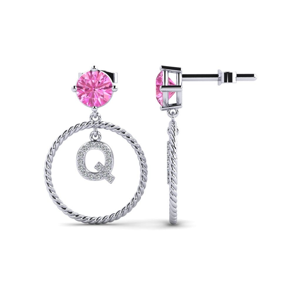 Pink Topaz Women's Earring Noss Q