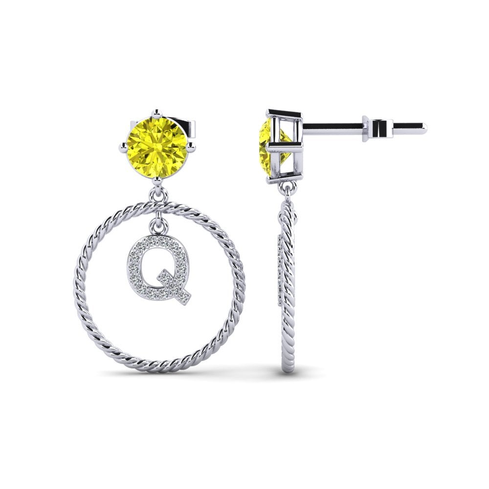 Yellow Diamond Women's Earring Noss Q