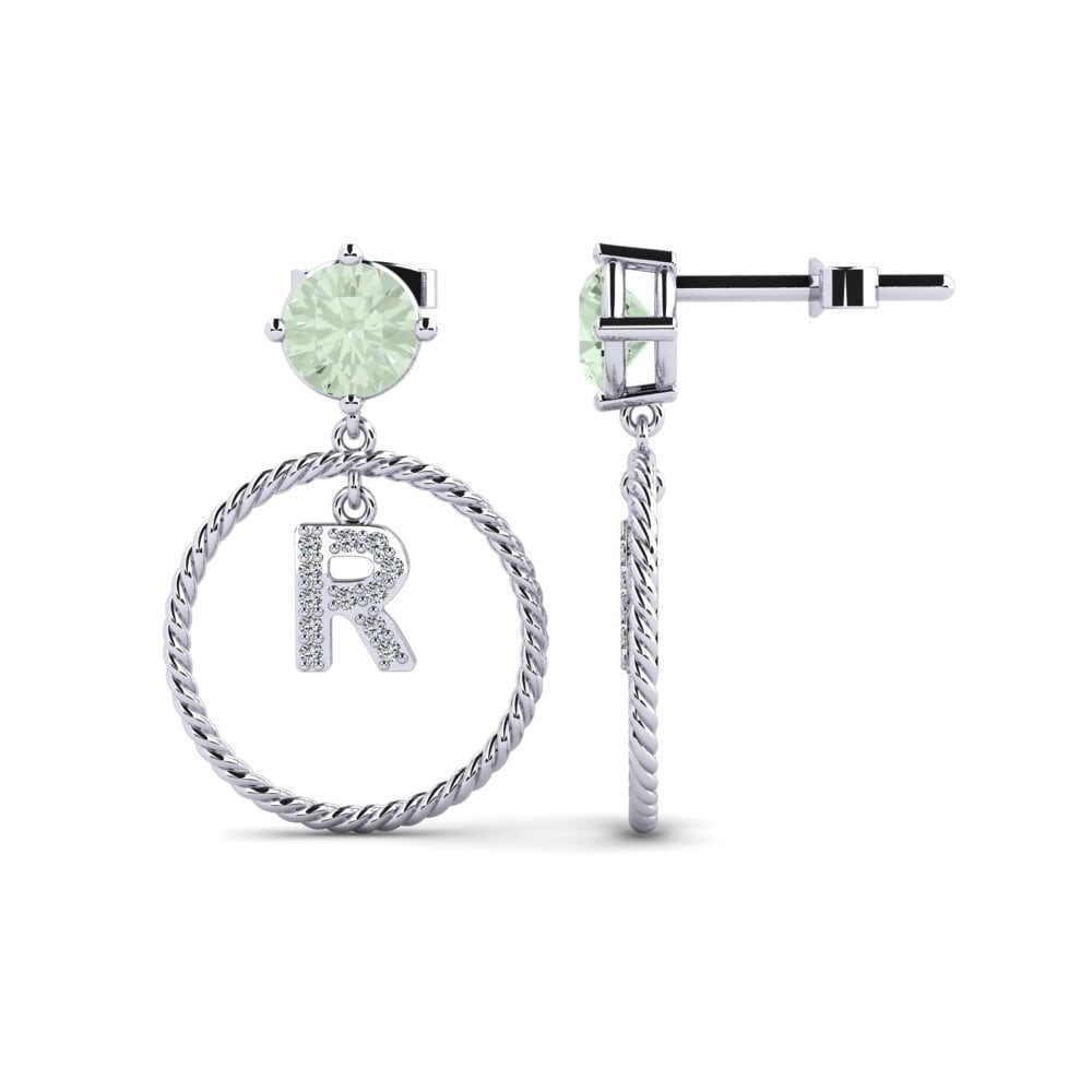 Green Amethyst Women's Earring Noss R