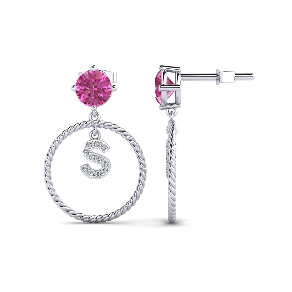 Pink Topaz Women's Earring Noss S