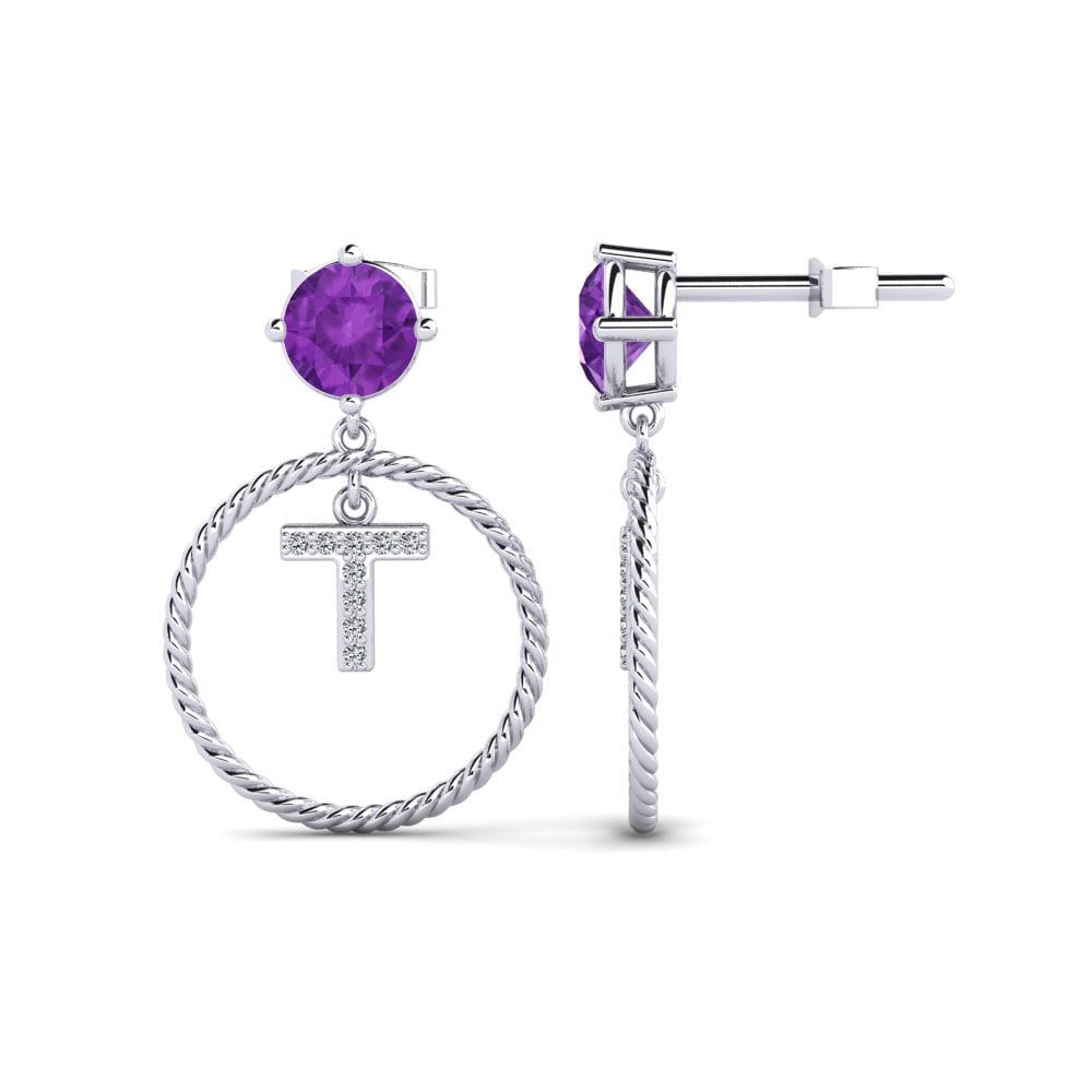 Amethyst Women's Earring Noss T