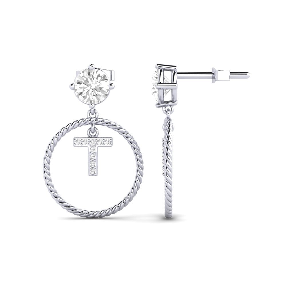 White sapphire Women's Earring Noss T