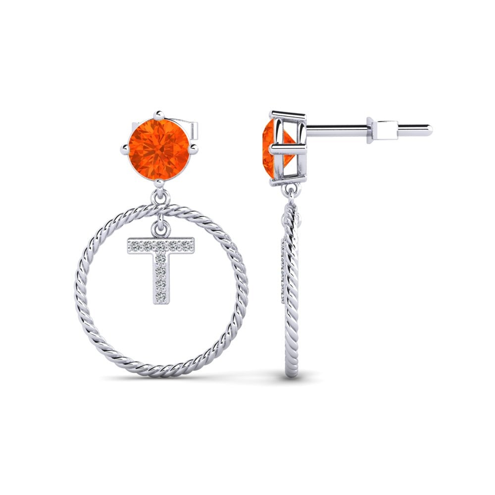 Fire Opal Women's Earring Noss T