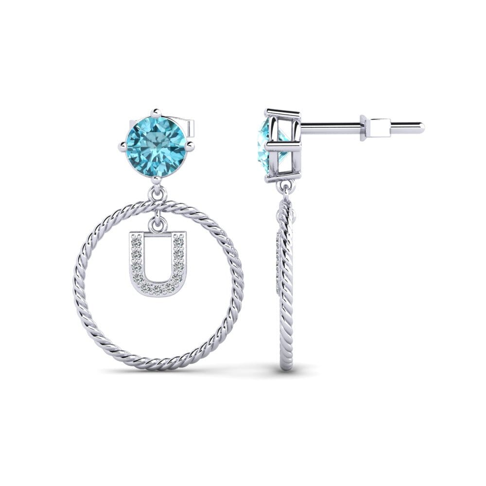 Blue Zircon Women's Earring Noss U