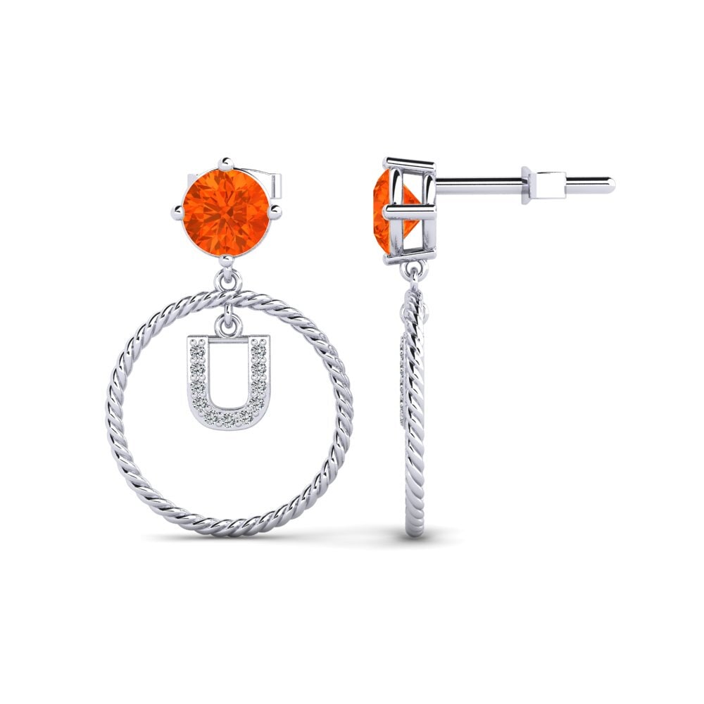 Fire Opal Women's Earring Noss U