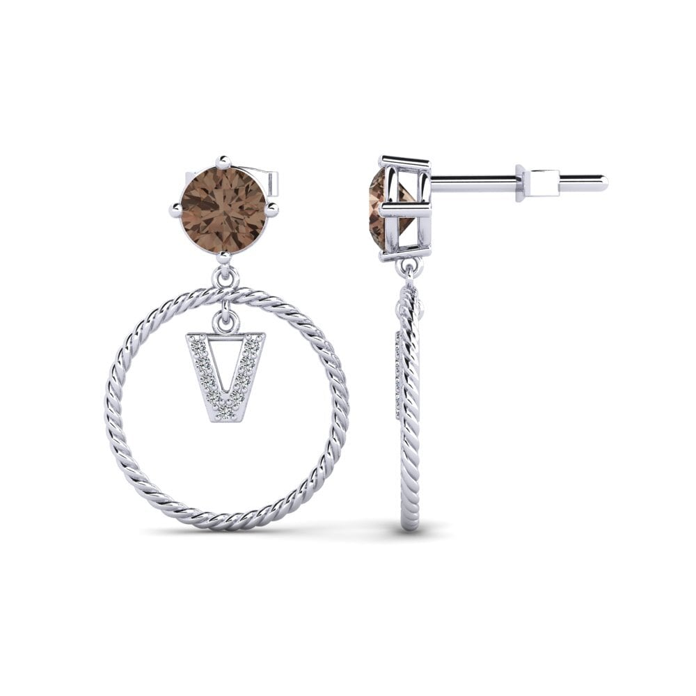 Smoky Quartz Women's Earring Noss V