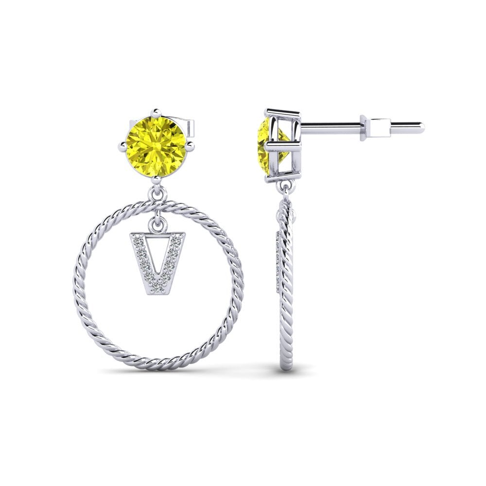 Yellow Diamond Women's Earring Noss V