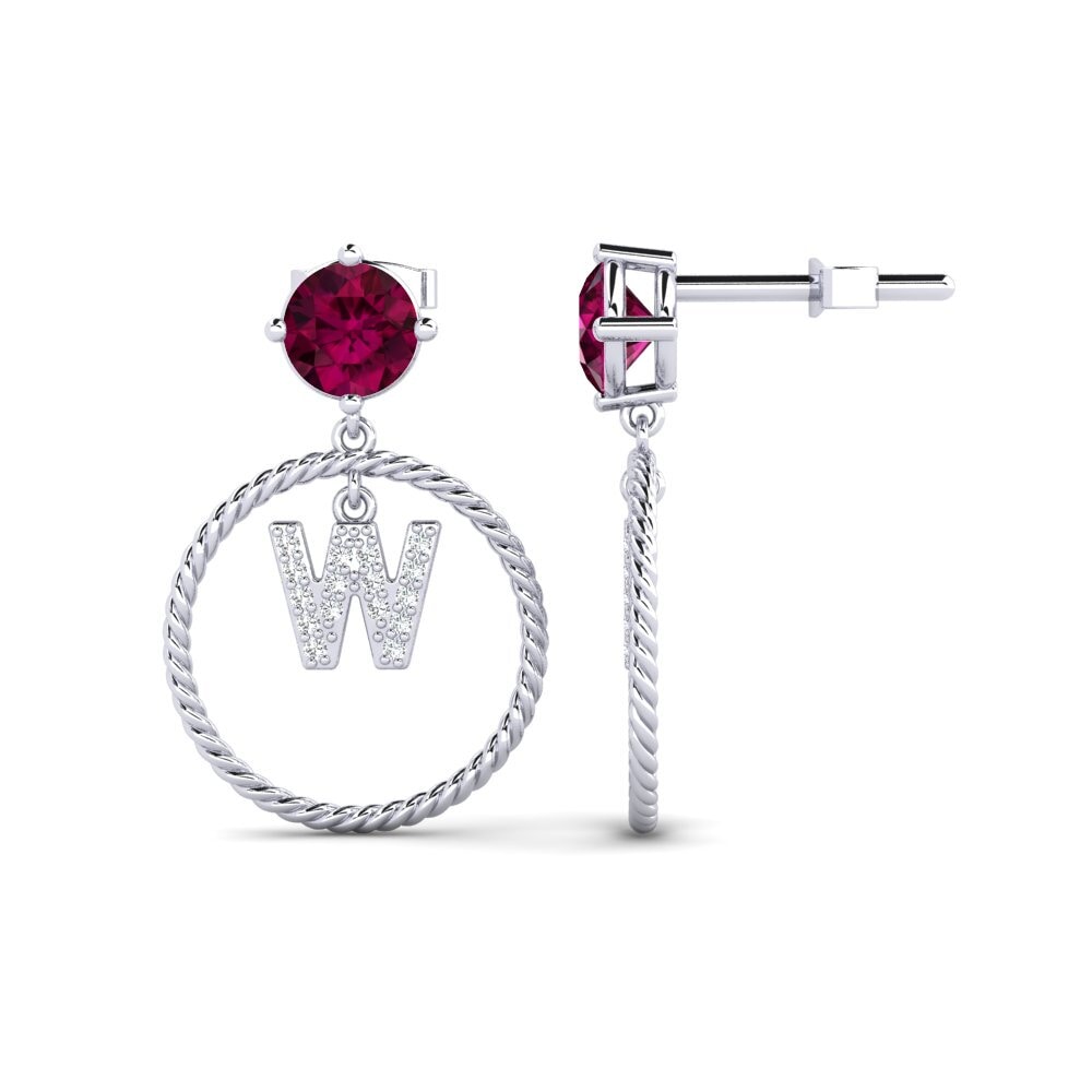 Rhodolite Garnet Women's Earring Noss W