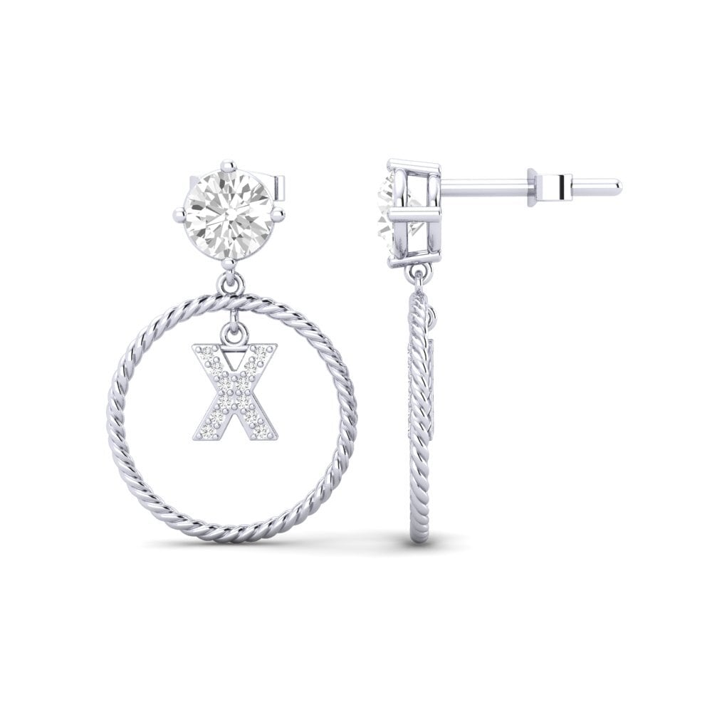 White sapphire Women's Earring Noss X
