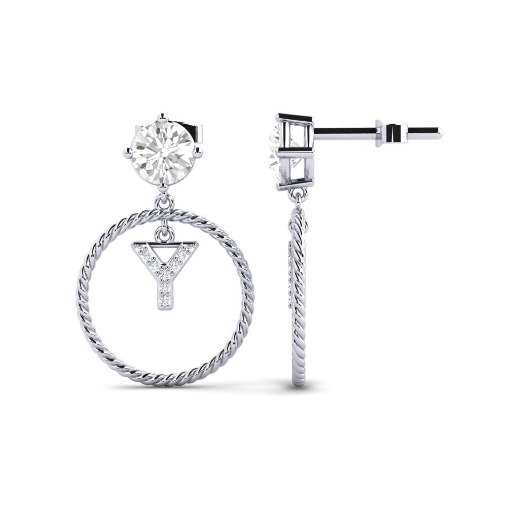 White sapphire Women's Earring Noss Y