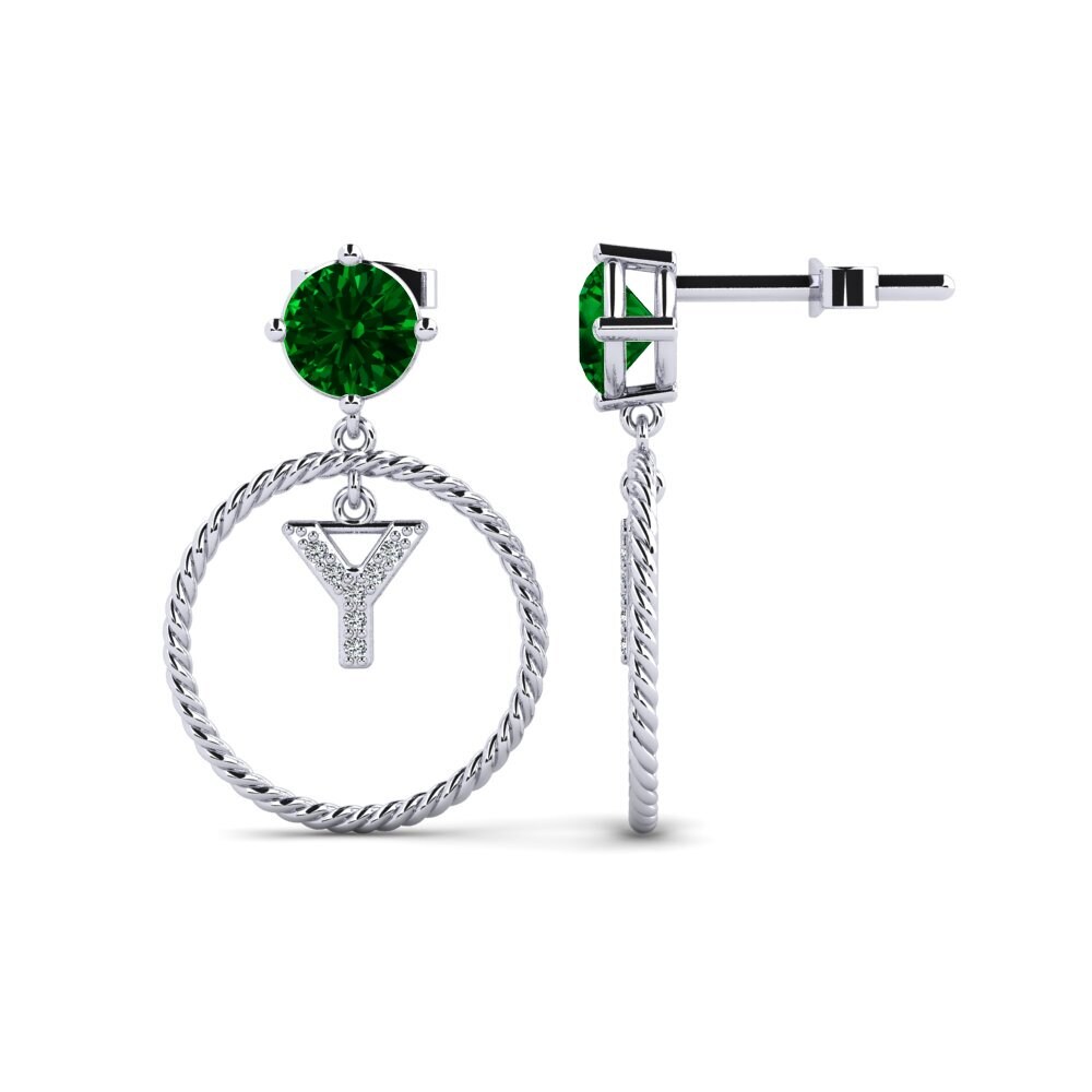Green Zirconia Women's Earring Noss Y