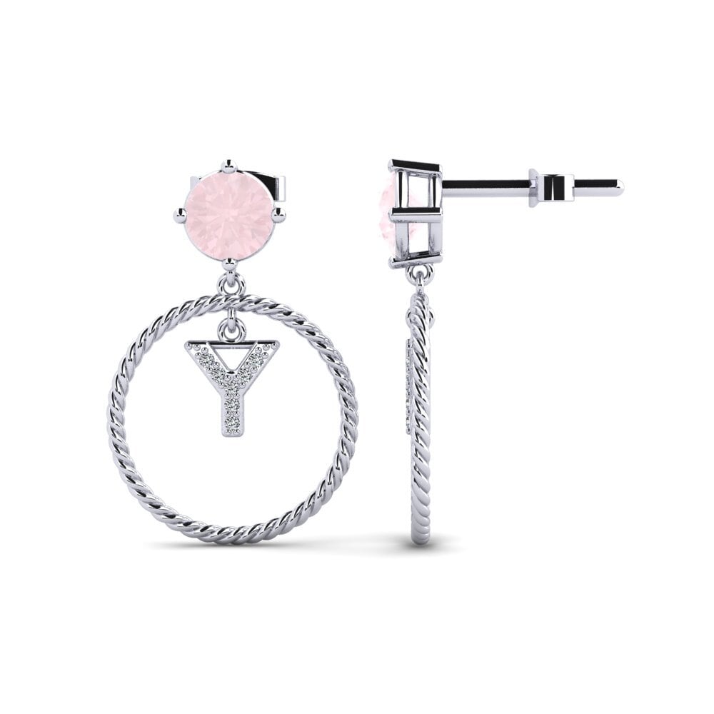 Rose Quartz Women's Earring Noss Y