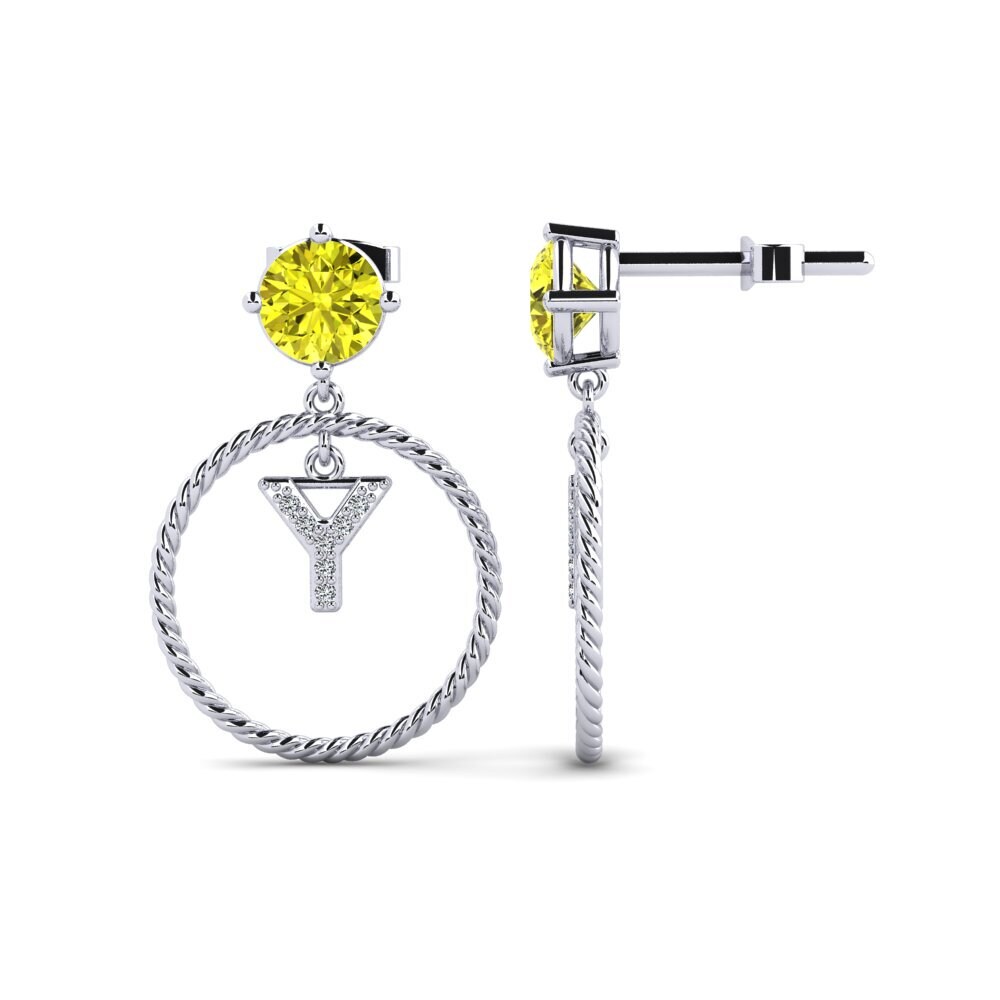 Yellow Diamond Women's Earring Noss Y