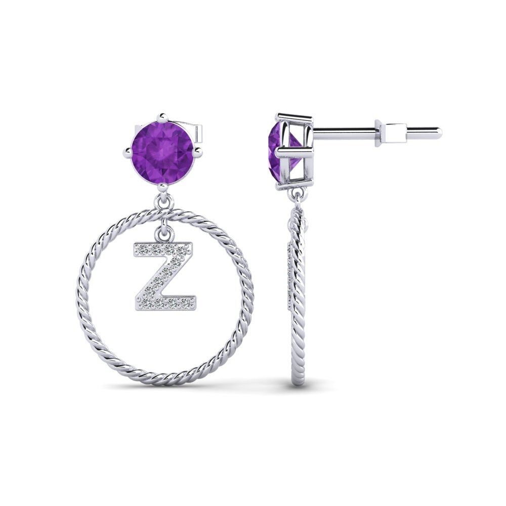Amethyst Women's Earring Noss Z