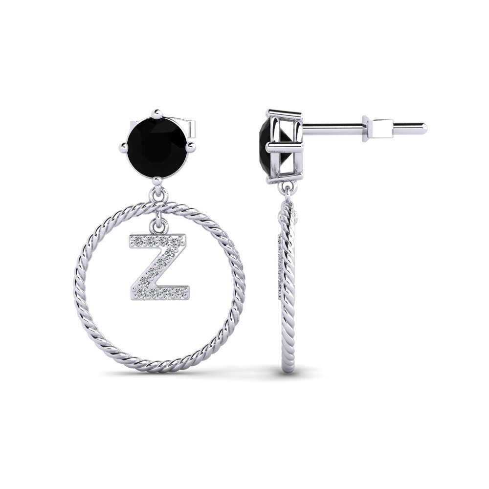 Black Sapphire Women's Earring Noss Z