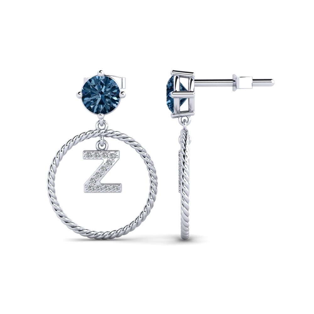 Blue Diamond Women's Earring Noss Z