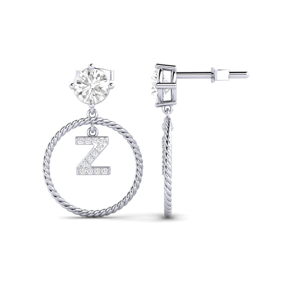 White sapphire Women's Earring Noss Z