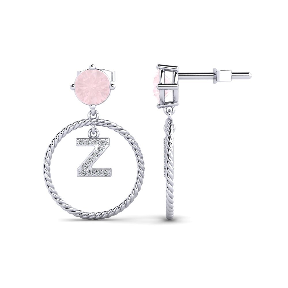 Rose Quartz Women's Earring Noss Z