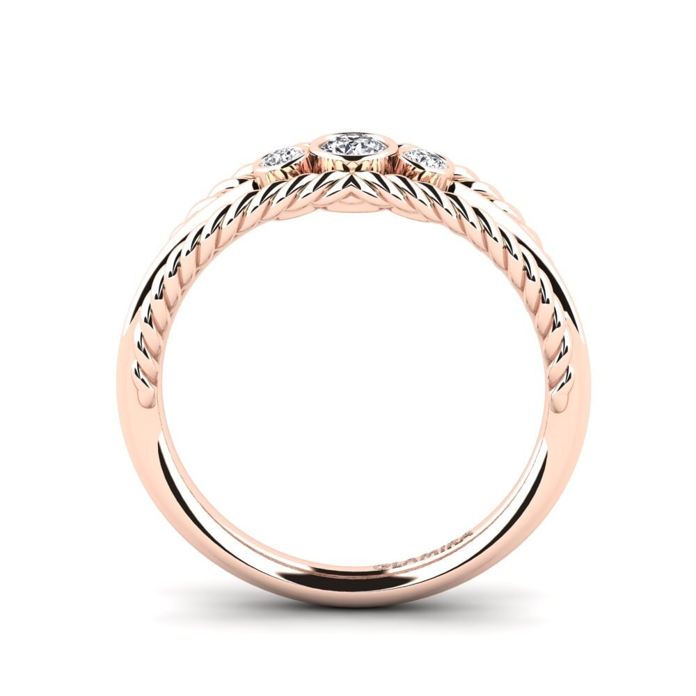 Rotgold 585 Verlobungsring Audry