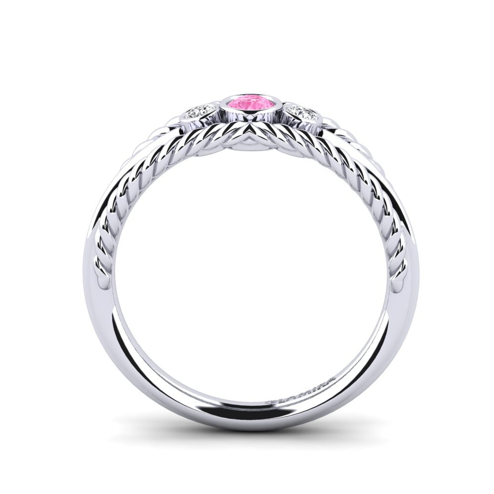 Pink Sapphire Engagement Ring Audry