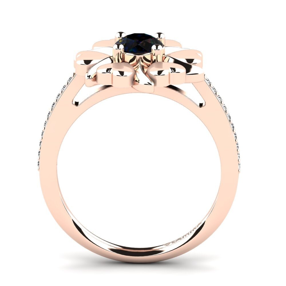 Opalo Negro Anillo Cellenam