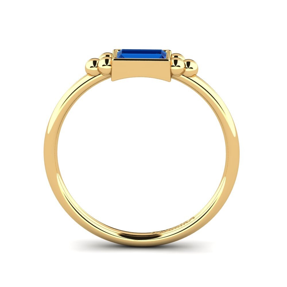 Dark Blue Zirconia Engagement Ring Conseille