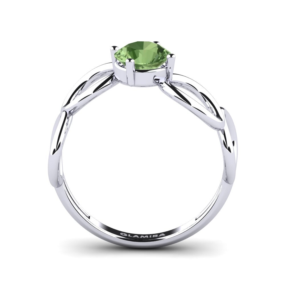 Zafiro Verde Anillo de compromiso Couvainna