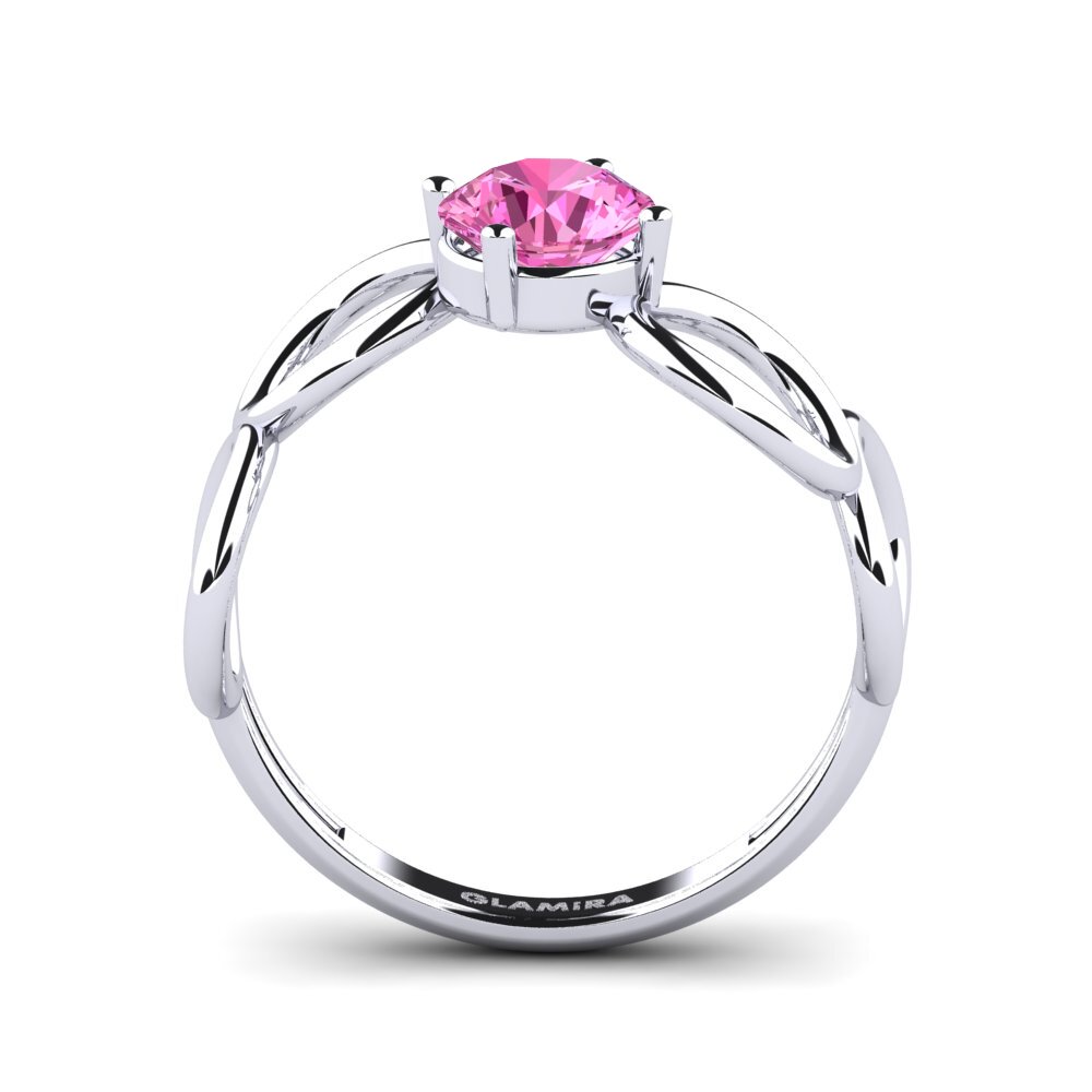 Topacio Rosa Anillo de compromiso Couvainna