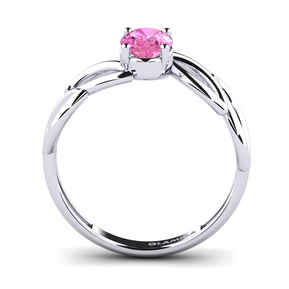 Topacio Rosa Anillo de compromiso Demoiselle