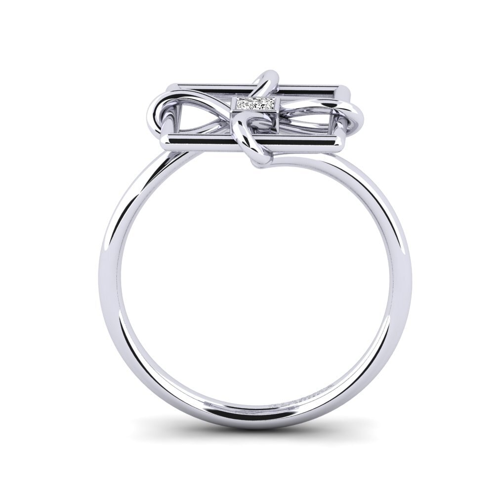 Princesa Moissanita Anillo Figlio