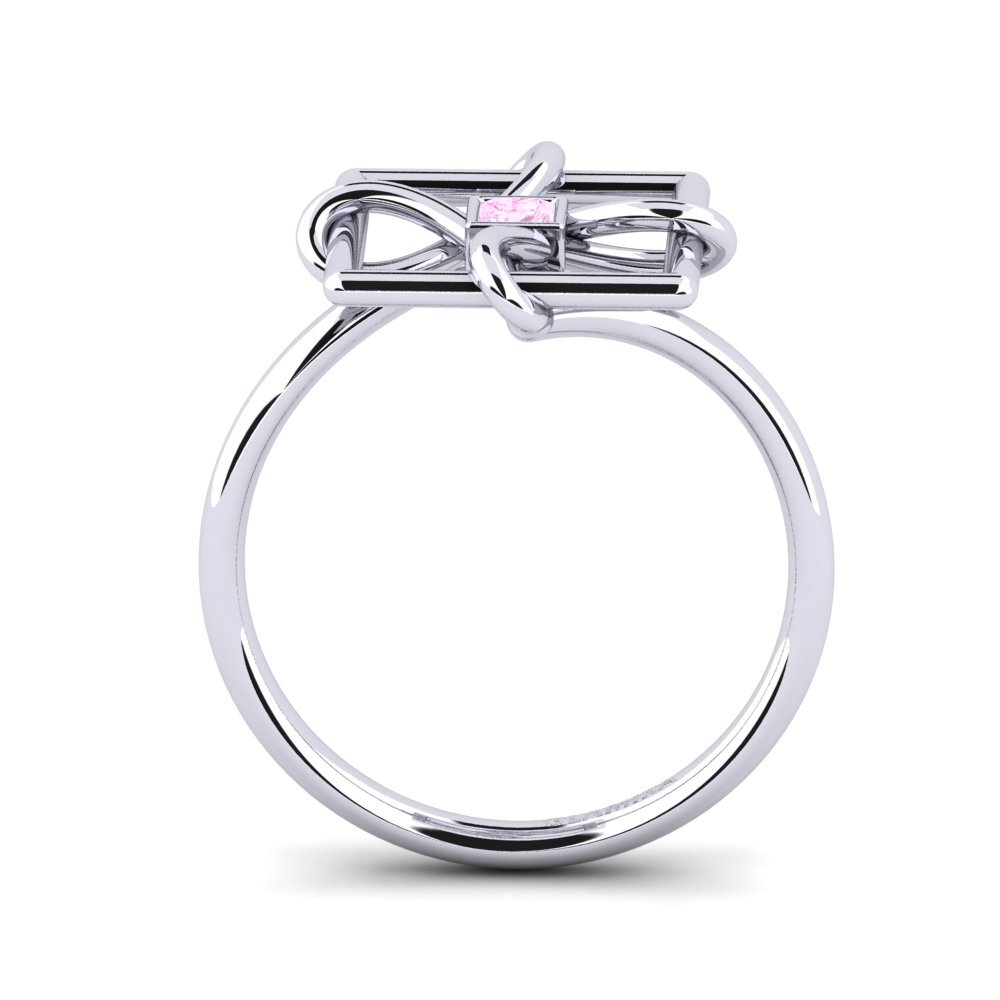 Princesa Zafiro Rosado Anillo Figlio
