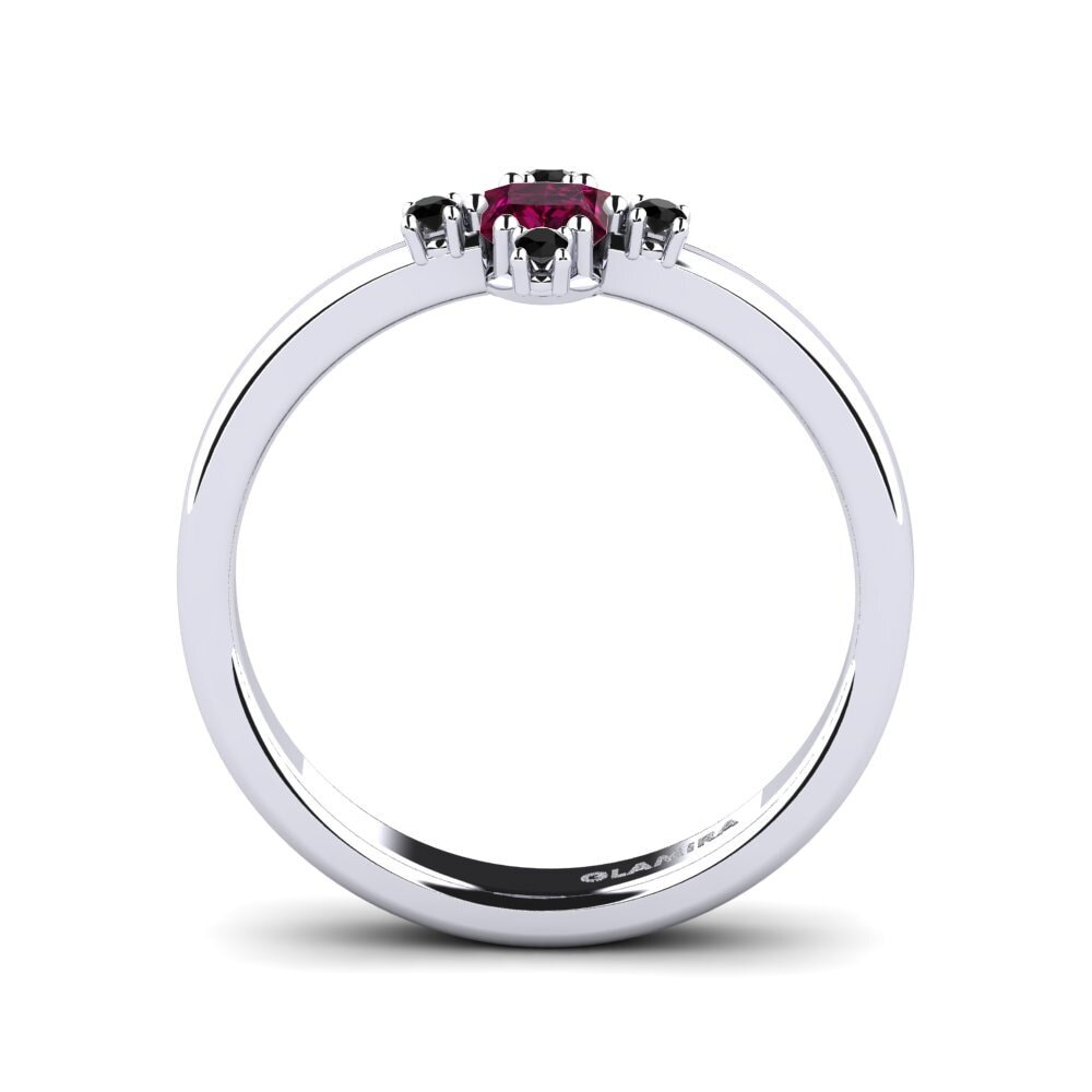 Rhodolite Garnet Engagement Ring Lestomac