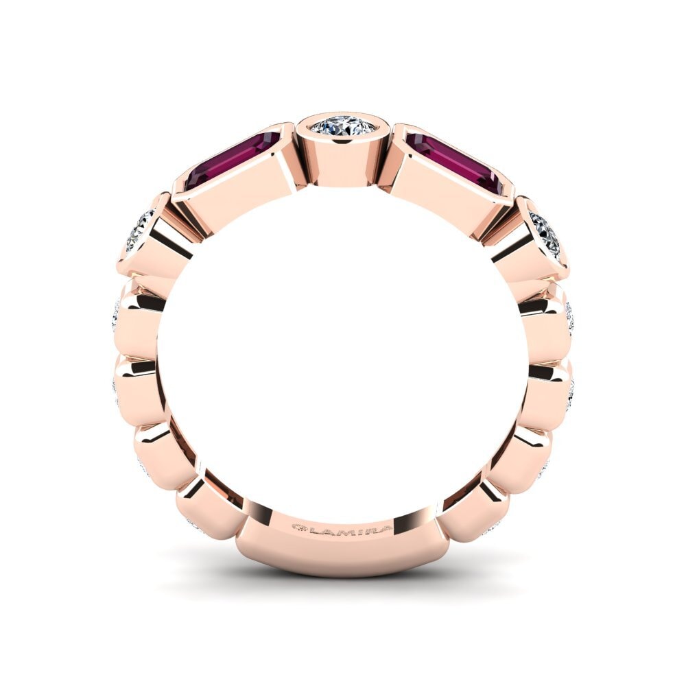 14K Rood Goud Smaragd Ringen Parages