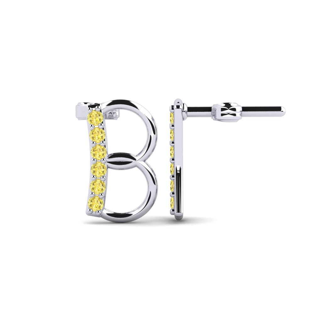 Yellow Sapphire Women's Earring Deviera B
