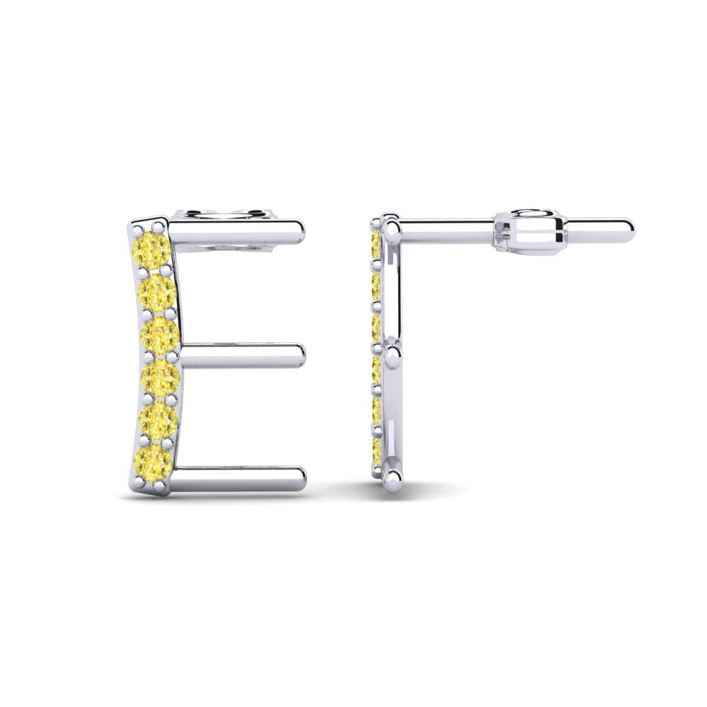Yellow Sapphire Women's Earring Deviera E