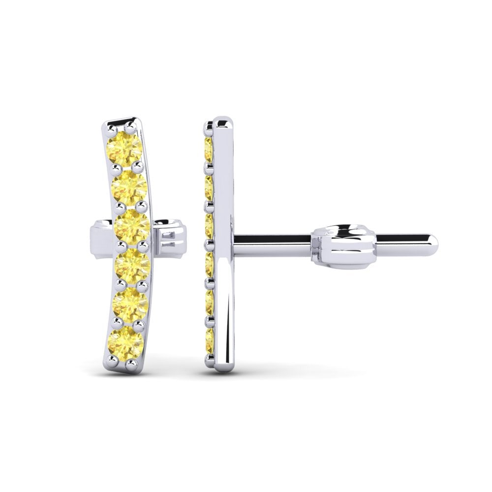 Yellow Sapphire Women's Earring Deviera I