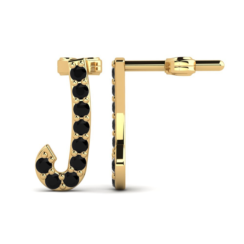 Black Sapphire Women's Earring Deviera J