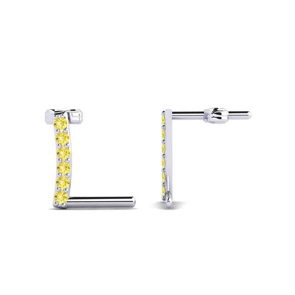 Yellow Sapphire Women's Earring Deviera L