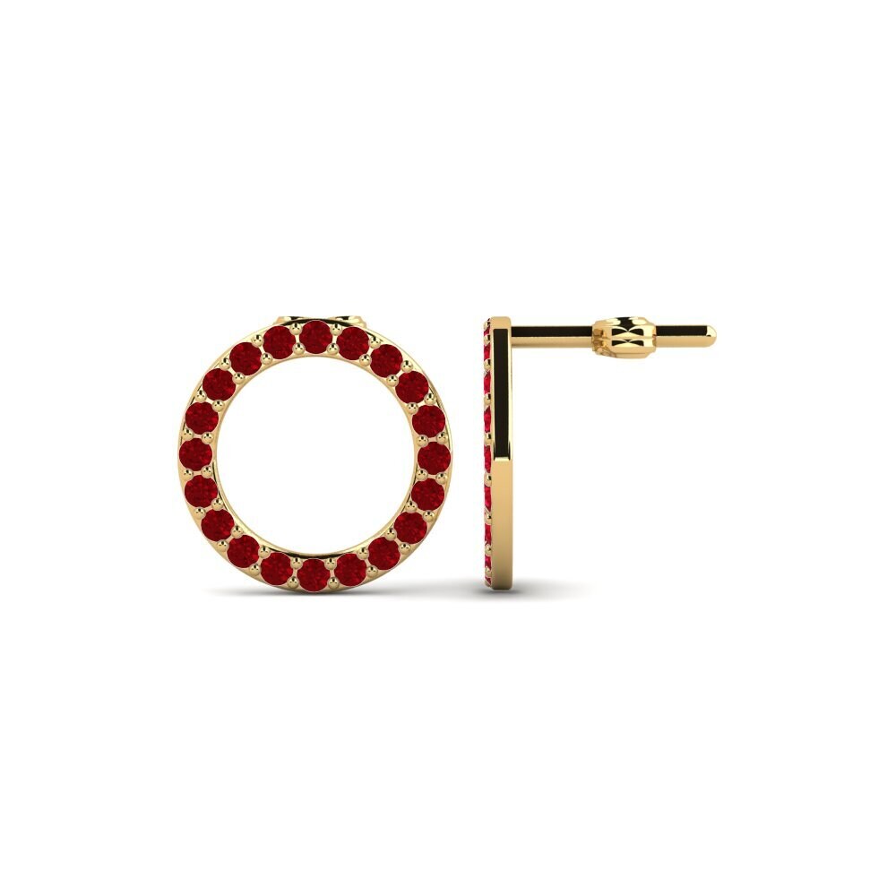 Red Zirconia Women's Earring Deviera O