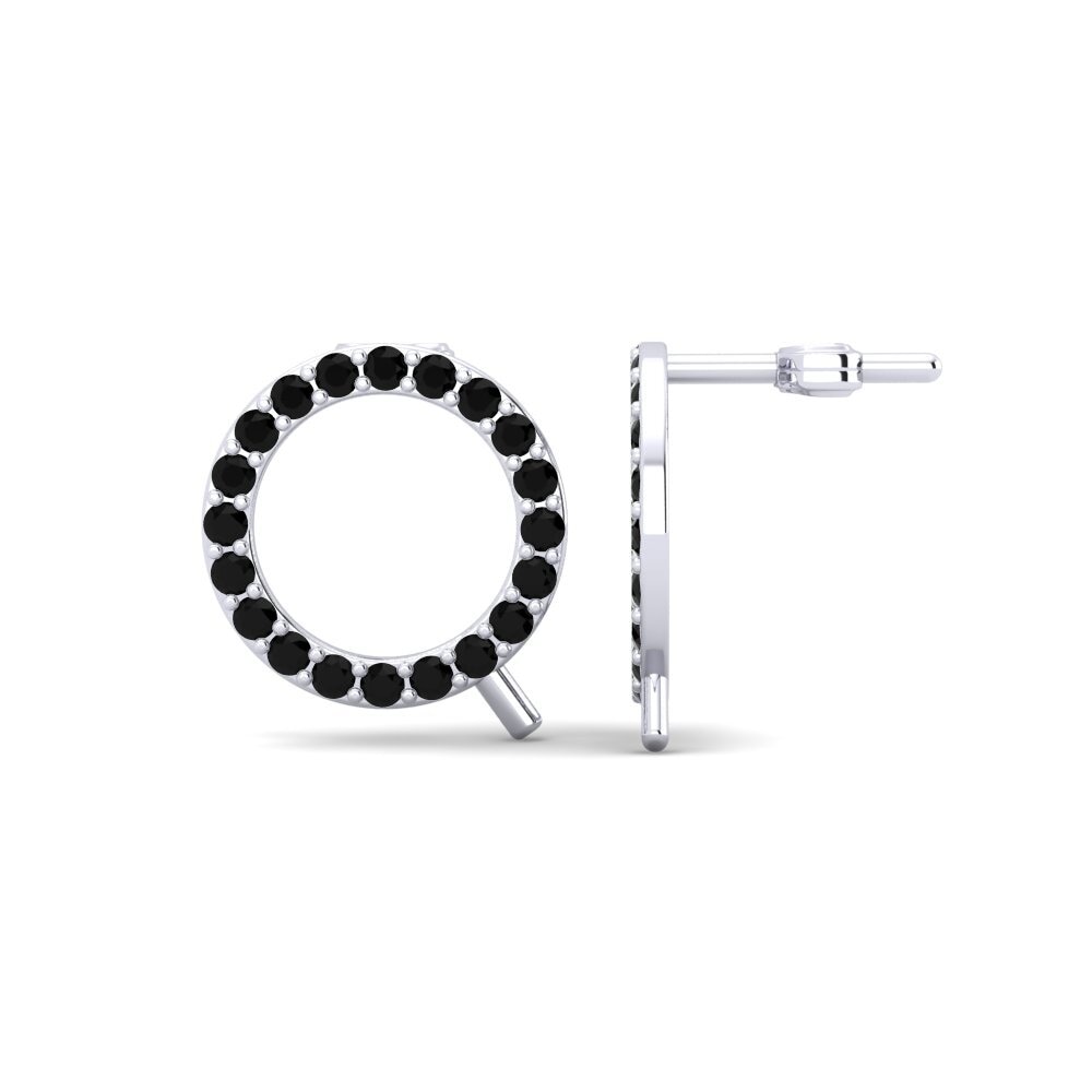Black Sapphire Women's Earring Deviera Q