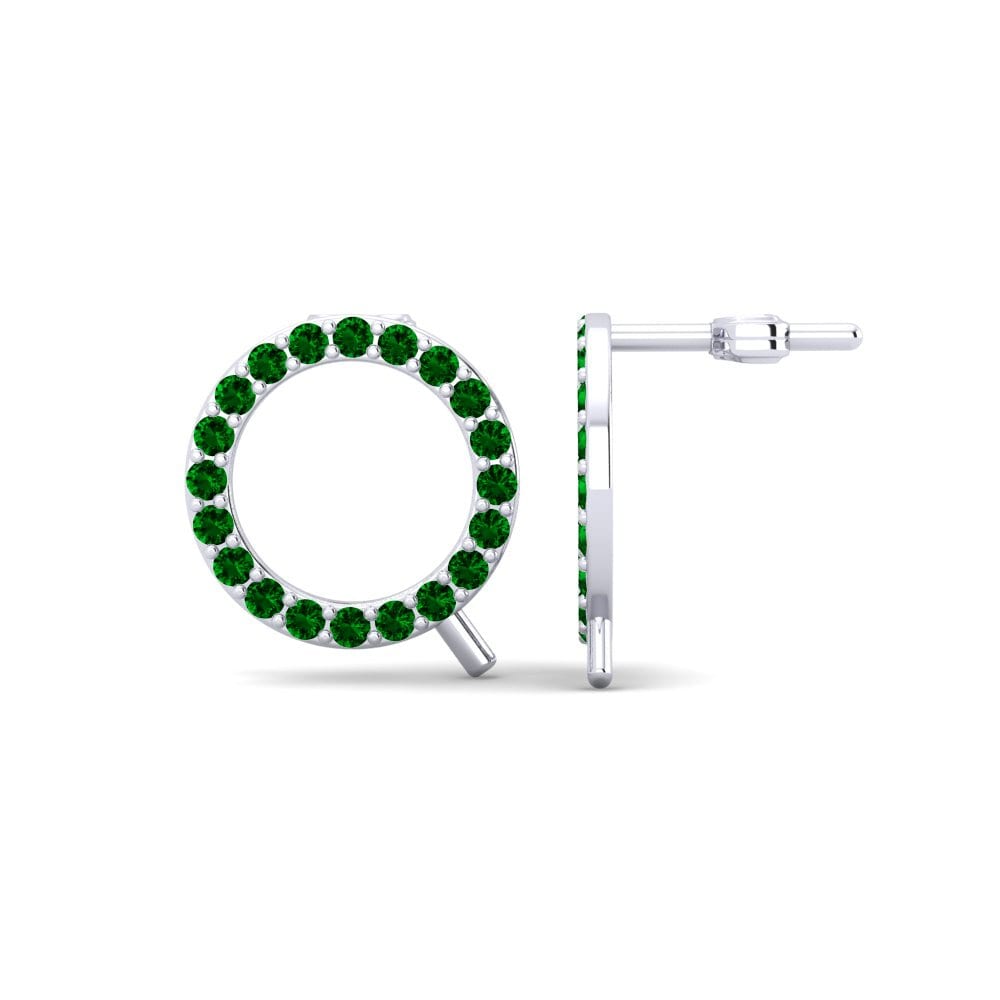 Green Zirconia Women's Earring Deviera Q