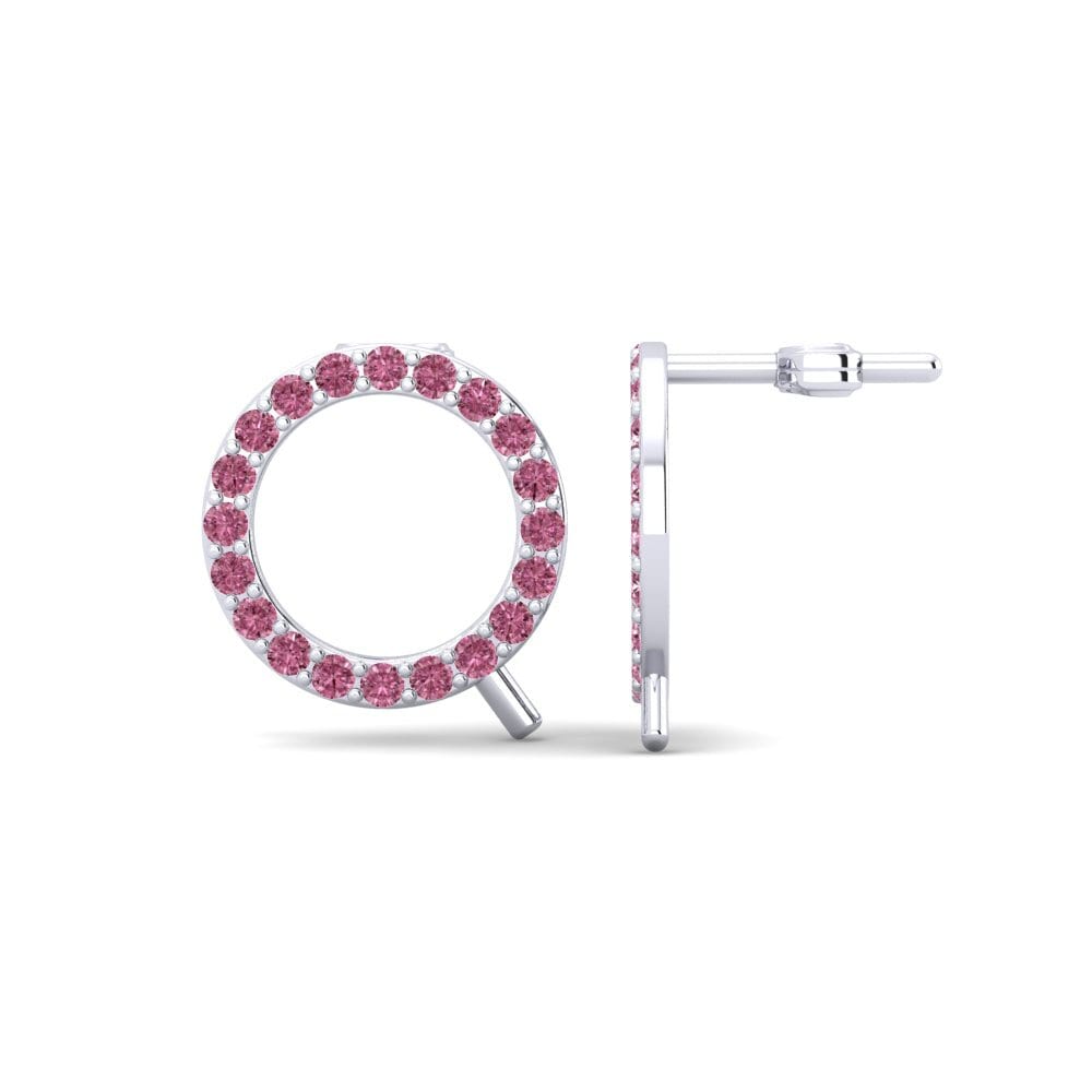 Rhodolite Garnet Women's Earring Deviera Q