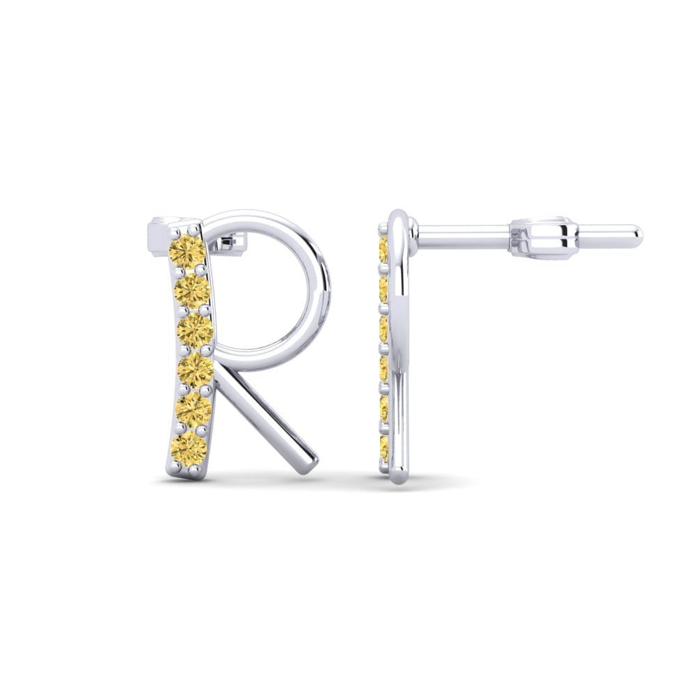 Yellow Diamond Women's Earring Deviera R