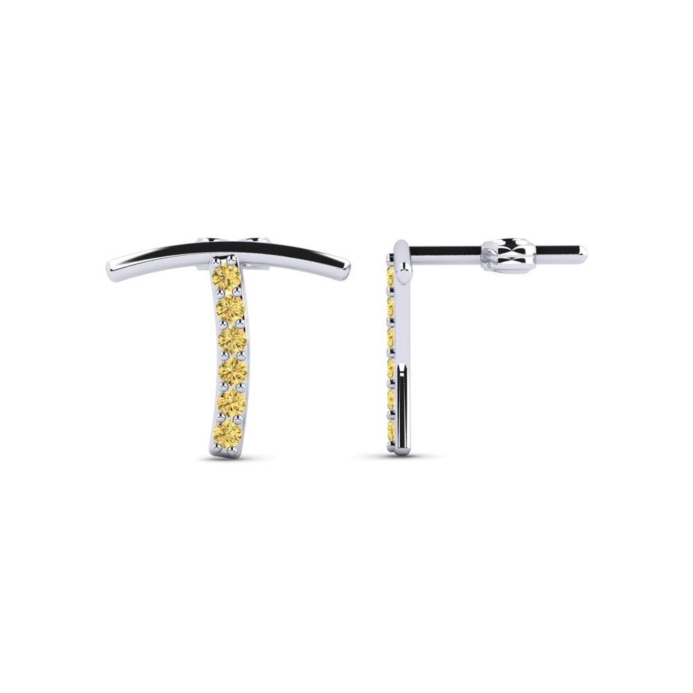 Yellow Diamond Women's Earring Deviera T