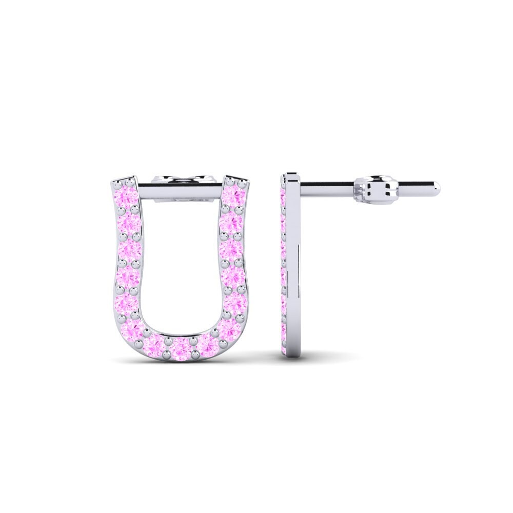 Pink Sapphire Women's Earring Deviera U