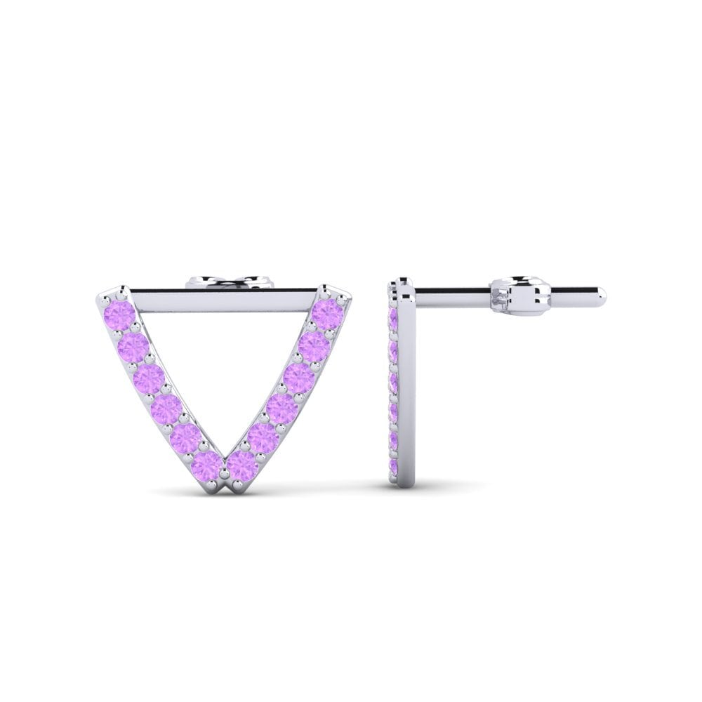 Amethyst Women's Earring Deviera V