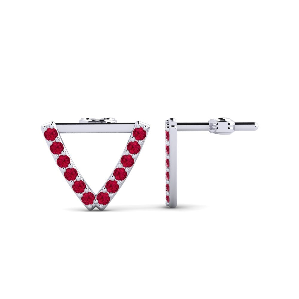 Ruby Women's Earring Deviera V