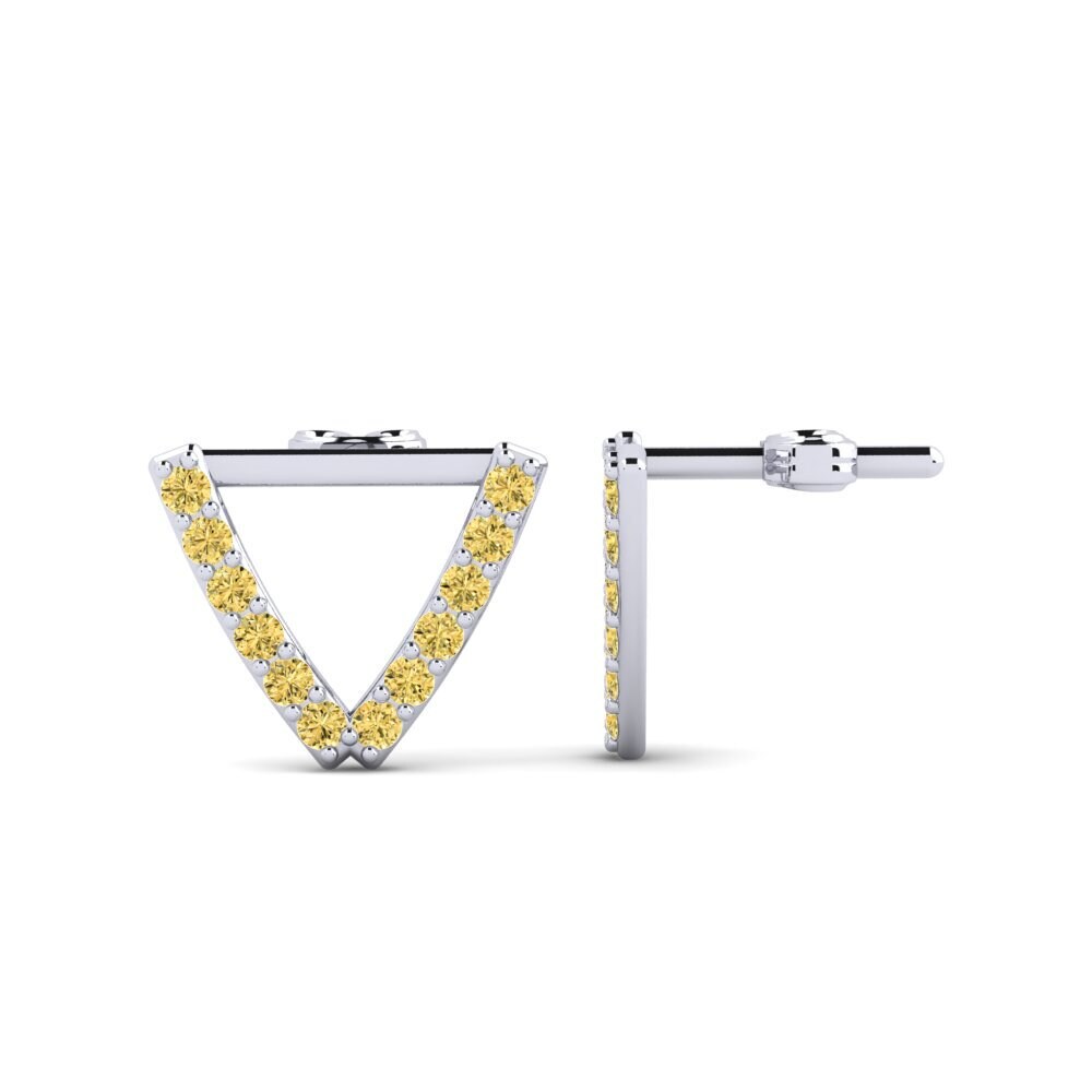 Yellow Diamond Women's Earring Deviera V