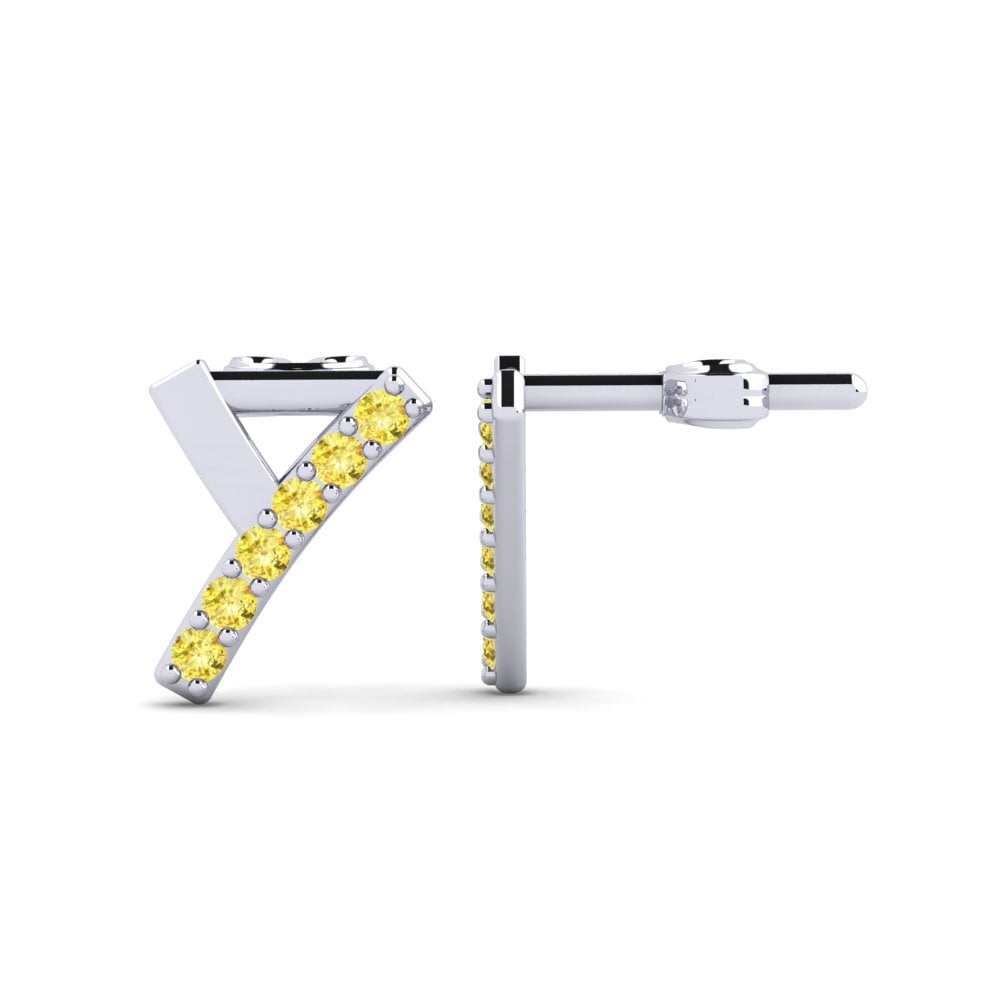 Yellow Sapphire Women's Earring Deviera Y